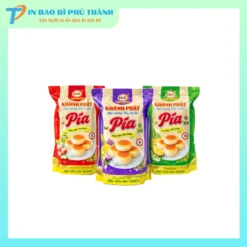 Bao bì bánh pía đáy đứng in sắc nét