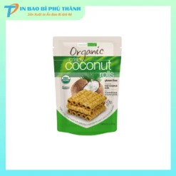 Bao bì bánh quế khoá zip cao cấp