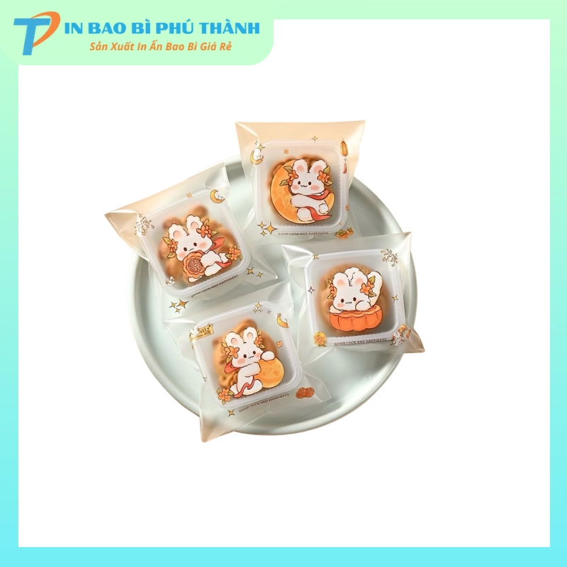 Bao bì bánh trung thu thỏ ngọc dễ thương