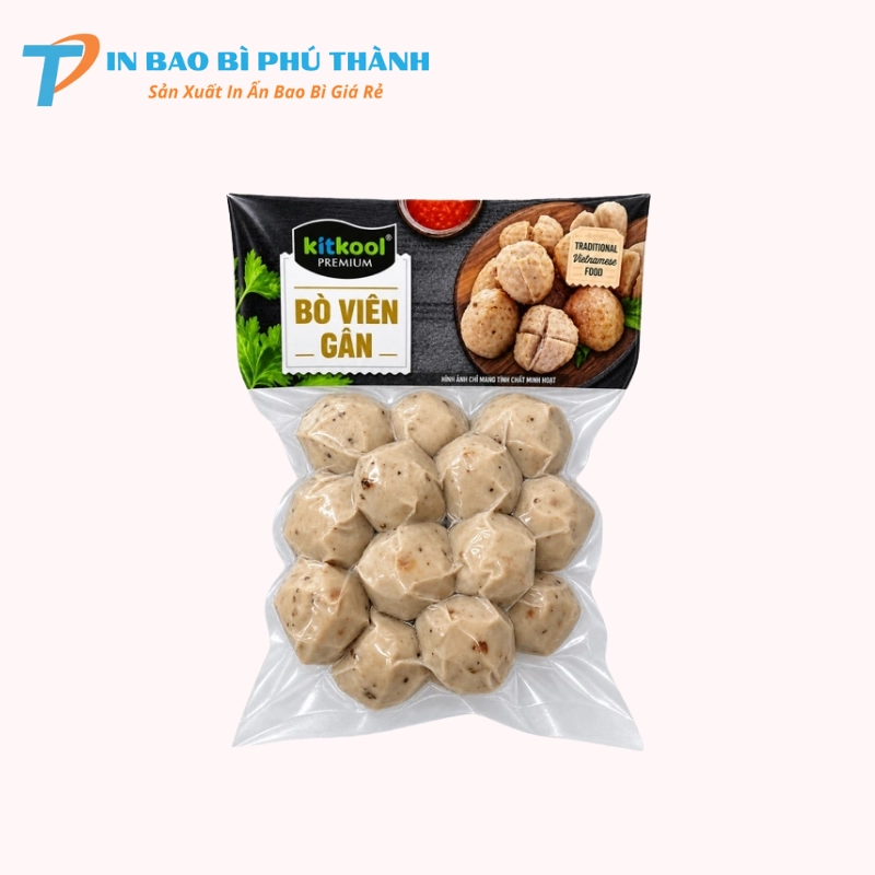 Bao bì bò viên hút chân không phổ biến