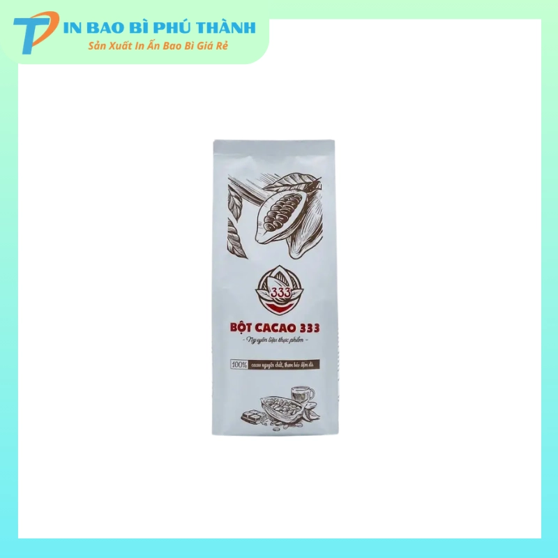 bao bì bột cacao xếp hông in ấn sắc nét