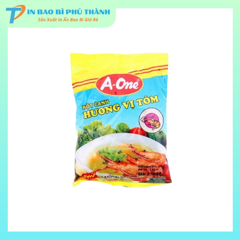 Bao bì bột canh A - One in ấn sắc nét