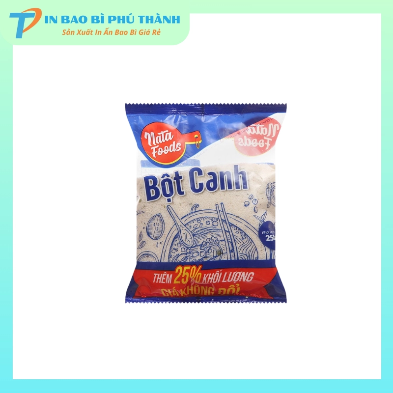Bao bì bột canh bề mặt trong suốt quan sát sản phẩm