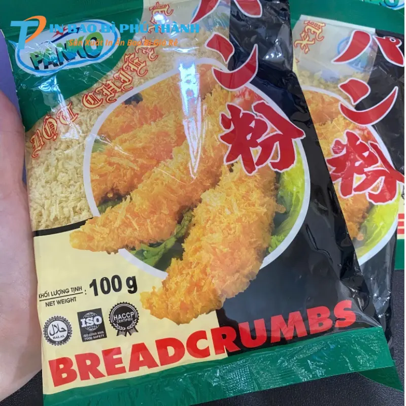 Bao bì bột chiên giòn có màng nhôm chắn sáng
