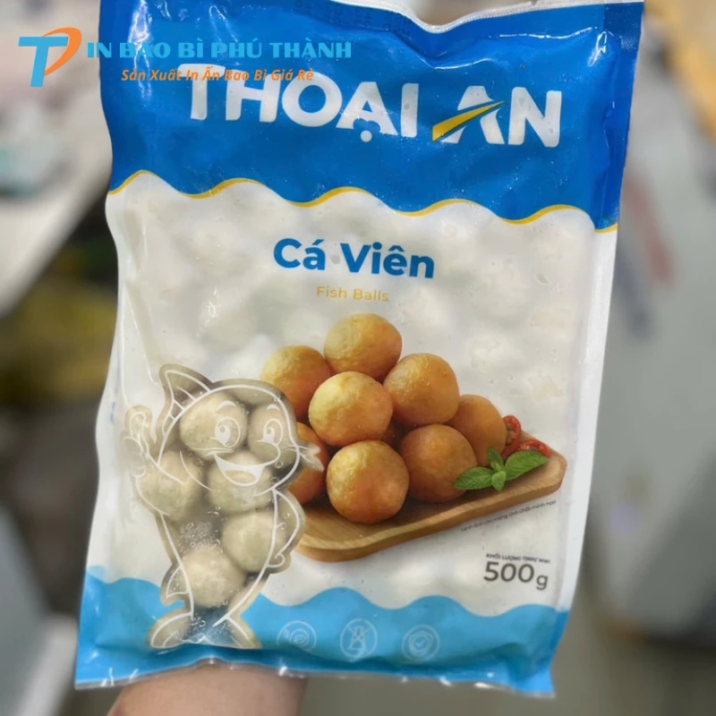 Bao bì dày dặn giúp giữ cá viên luôn tươi ngon