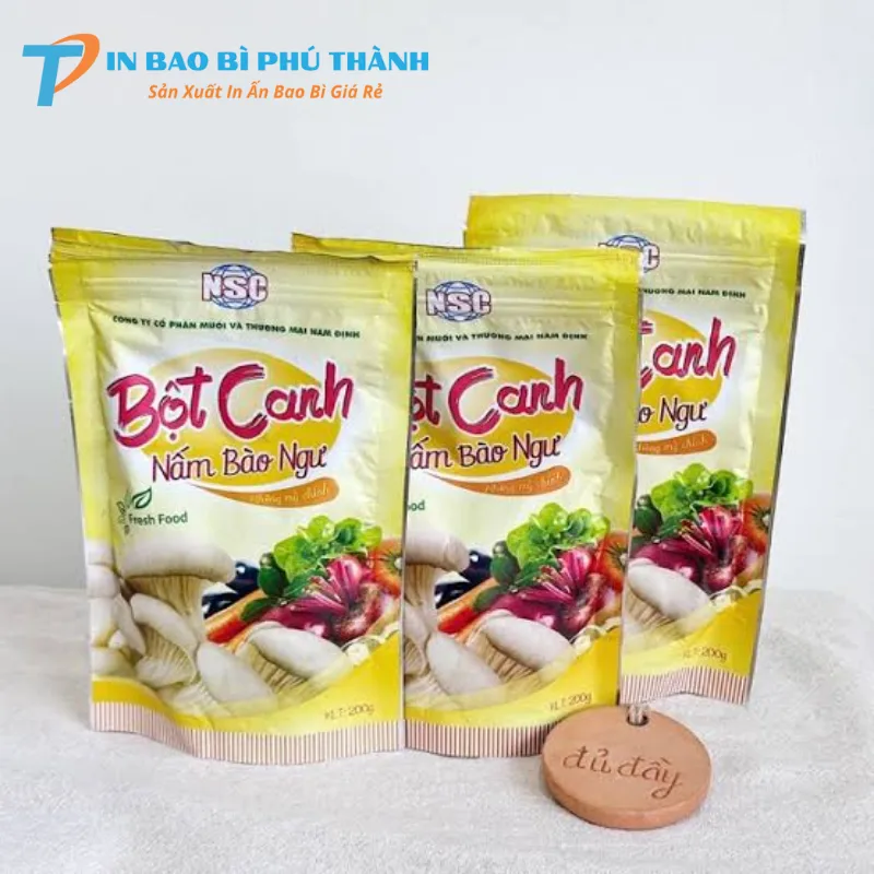 Bao bì đáy đứng có khoá zip tiện dụng