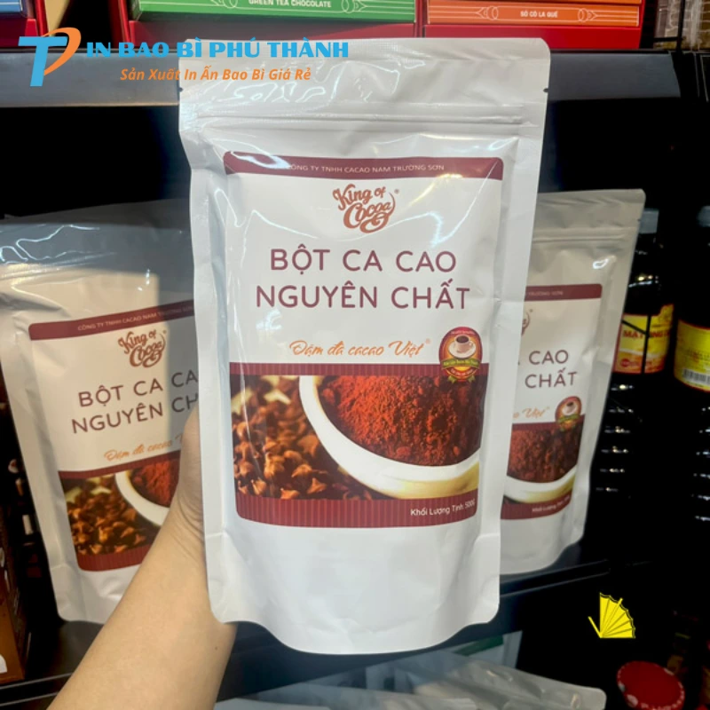 Bao bì đáy đứng thiết kế khoá zip tiện lợi