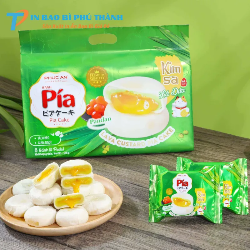Bao bì đựng bánh pía có nhiều kích thước