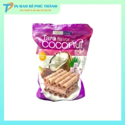 Bao bì đựng bánh quế in ấn sắc nét