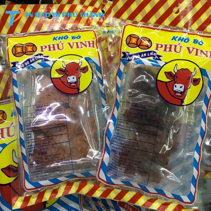 Bao bì đựng bò khô hạn chế độ ẩm