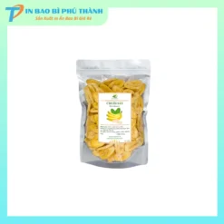 Bao bì đựng chuối sấy một mặt trong suốt