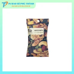 Bao bì đựng hạt hàn lưng có đục lỗ treo