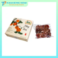 Bao bì đựng hồng sấy dẻo kèm hộp giấy