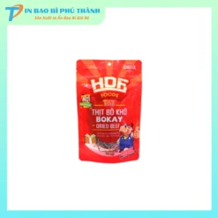 Bào bì đựng khô bò có khoá zip tiện lợi