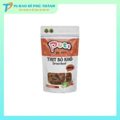 Bao bì đựng khô bò thiết kế đáy đứng