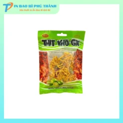 Bao bì đựng khô gà thiết kế lỗ treo tiện lợi