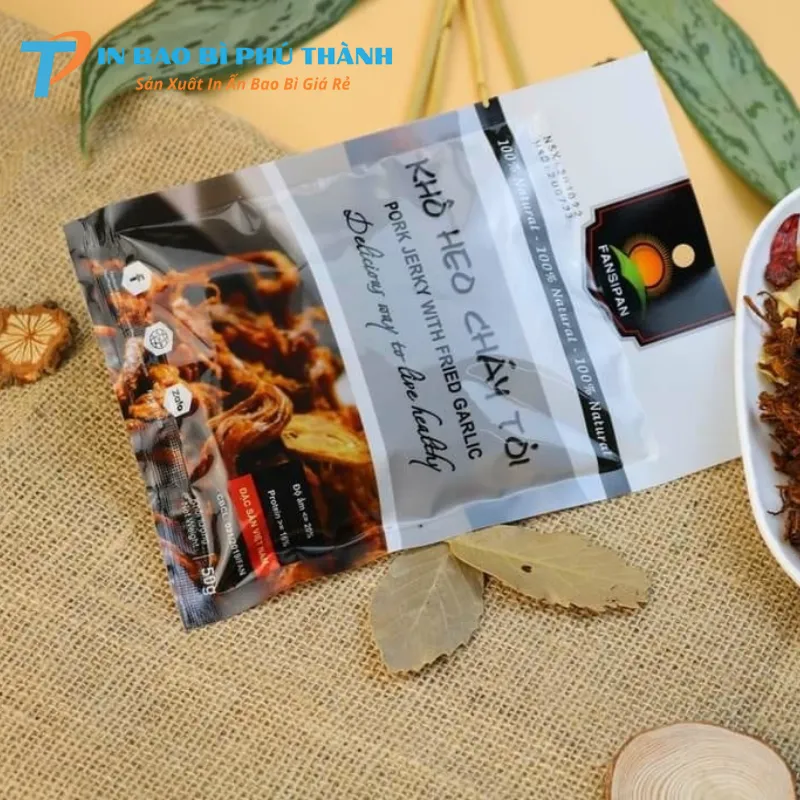Bao bì đựng khô heo ăn liền tiện dụng