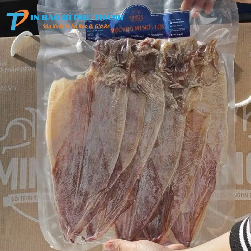 Bao bì đựng khô mực màng ghép PA/PE
