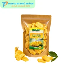 Bao bì đựng mít sấy giòn từ giấy Kraft một mặt trong