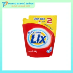 Bao bì đựng nước giặt đậm đặc giả vòi rót