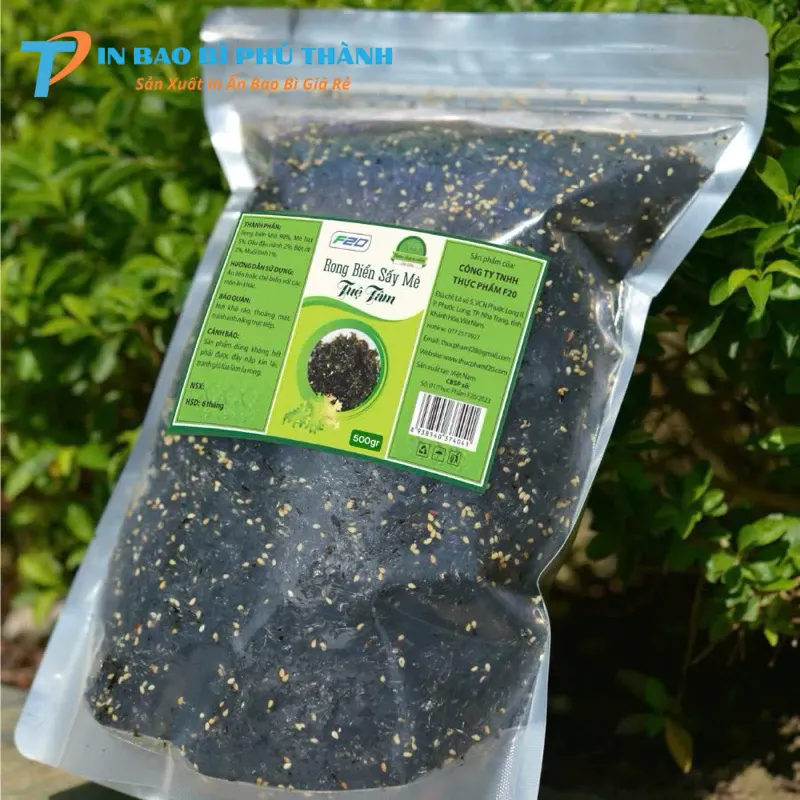 Bao bì đựng rong biển từ màng ghép dày dặn