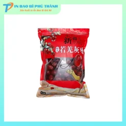 Bao bì đứng táo đỏ màng ghép có cửa sổ