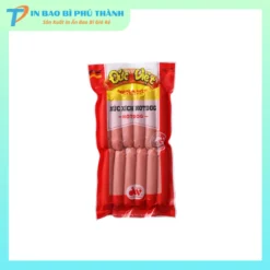 Bao bì đựng xúc xích một mặt trong suốt
