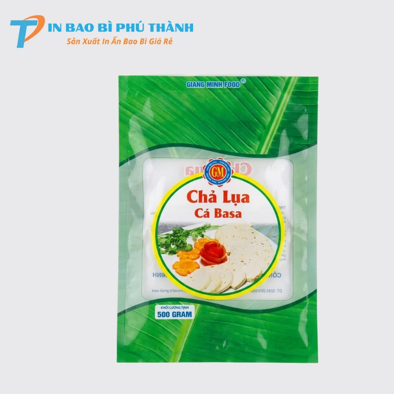 Bao bì ép 3 biên đựng chả cao cấp