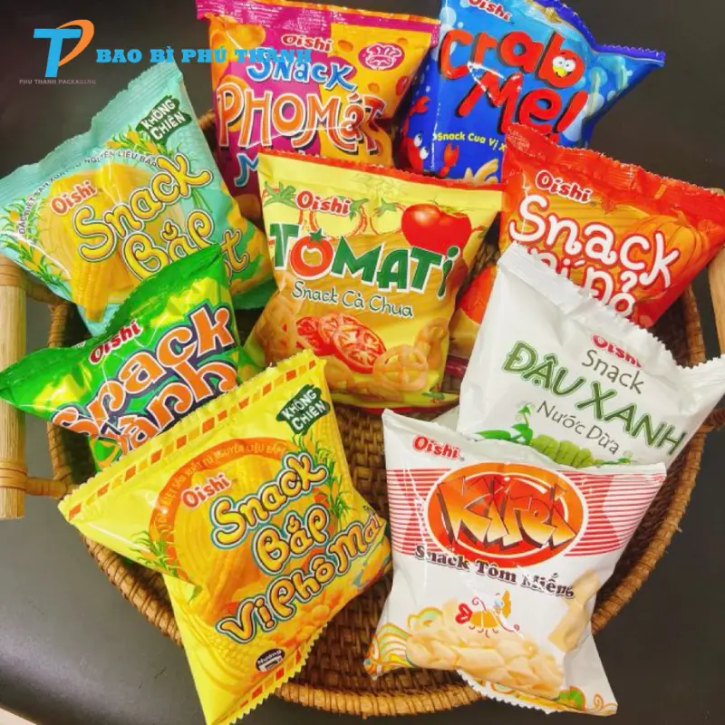 Bao bì giúp bảo vệ độ giòn cho snack