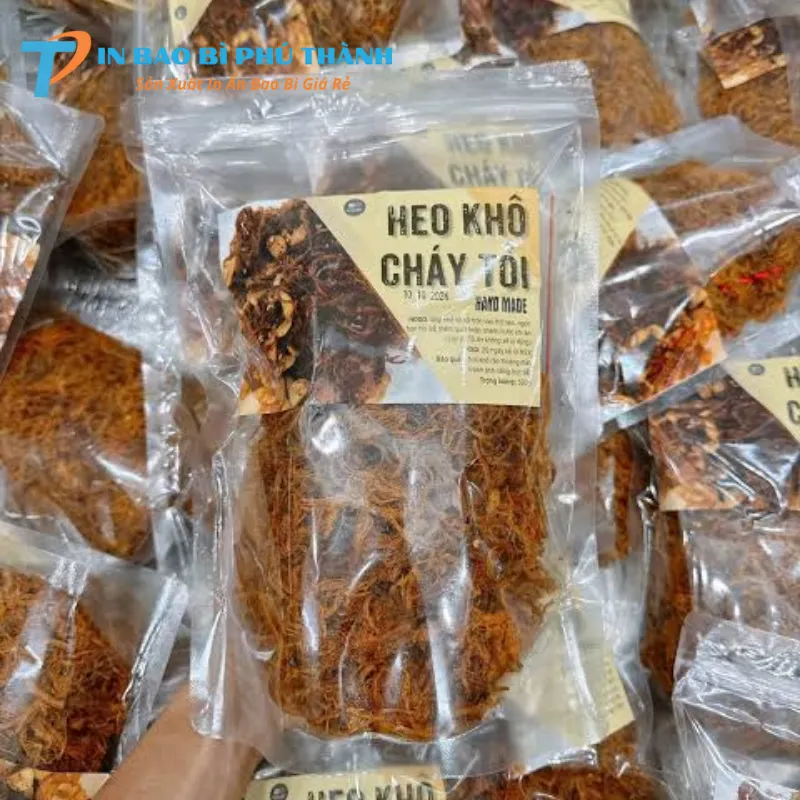 Bao bì giúp khô heo giữ được độ dai ngon