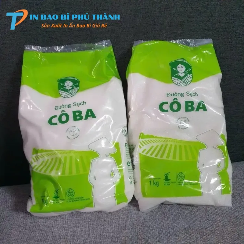 Bao bì hàn lưng chuyên dùng để đựng đường
