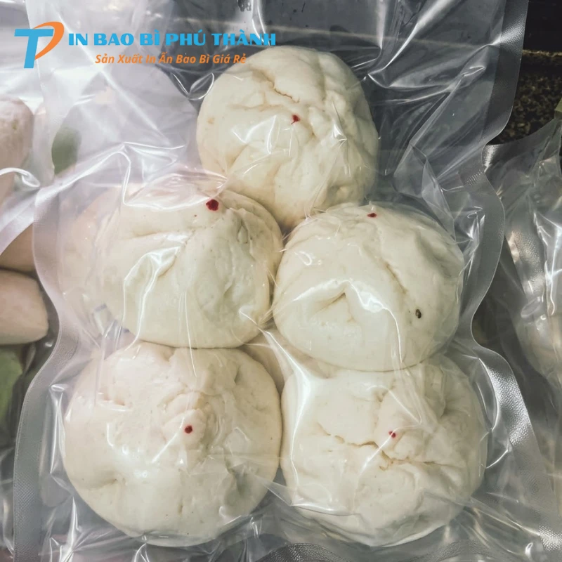 Bao bì hút chân không đựng bánh bao