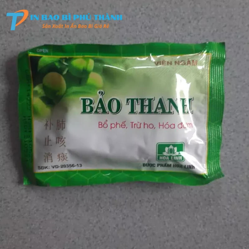 Bao bì kẹo ngậm màng ghép nhôm cao cấp