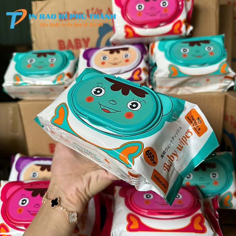 Bao bì khăn giấy ướt giữ khăn không bị khô