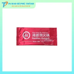 Bao bì khăn lạnh nhà hàng in ấn sắc nét