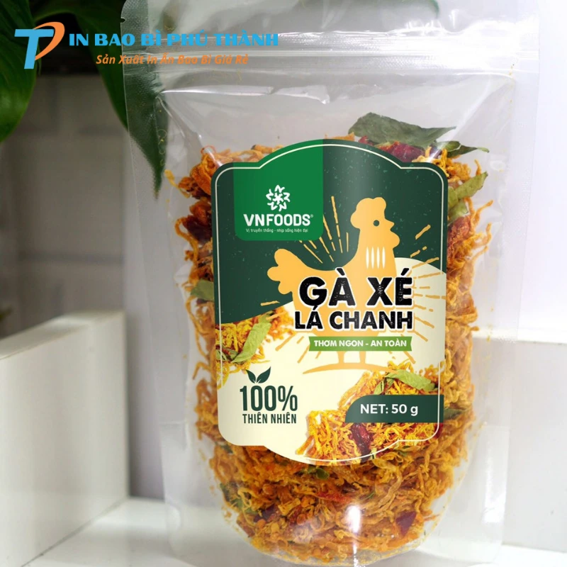 Bao bì khô gà chất liệu PE trong suốt