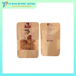 Bao bì khô gà giấy kraft mộc mạc