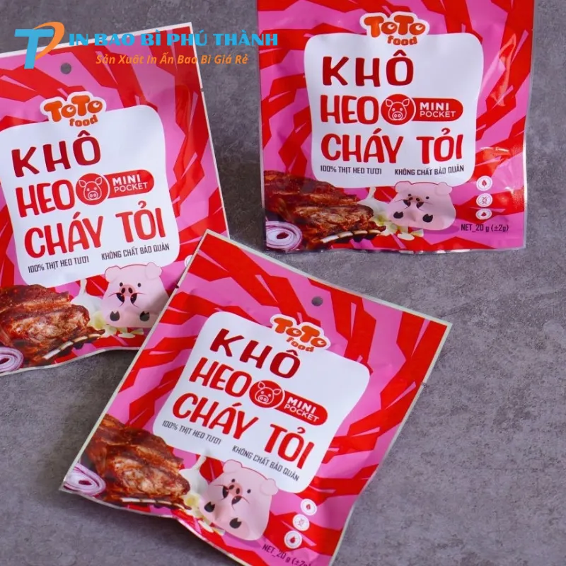 Bao bì khô heo ép 3 biên giá rẻ