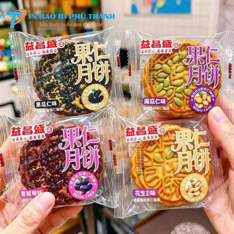 Bao bì màng ghép đựng bánh trung thu riêng lẻ