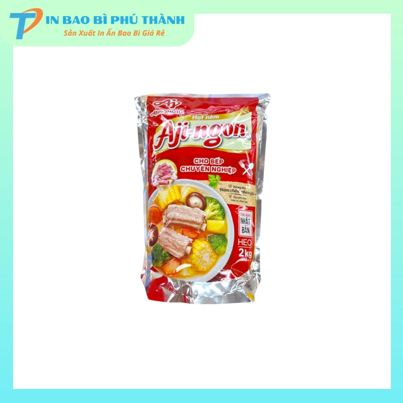 Bao bì màng nhôm đựng hạt nêm tiết kiệm chi phí