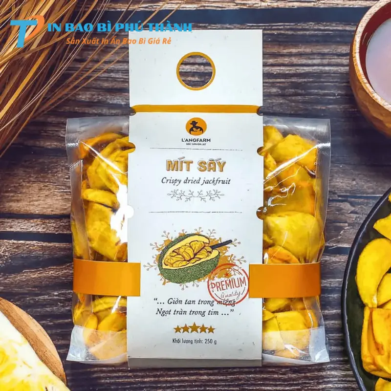 Bao bì mít sấy ngăn chặn không khí xâm nhập