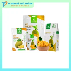 Bao bì mít sấy thiết kế in theo yêu cầu