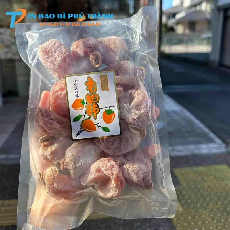 Bao bì PE an toàn khi tiếp xúc với hồng sấy