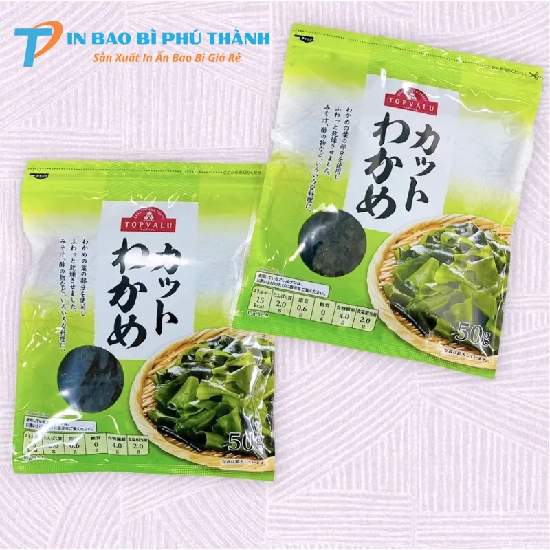 Bao bì rong biển sấy có đa dạng thiết kế