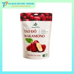 Bao bì táo đỏ đáy đứng có khoá zip cao cấp