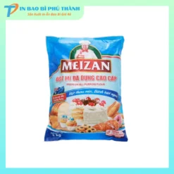 Bao bì thiết kế ép 3 biên đựng bột mì đa dụng