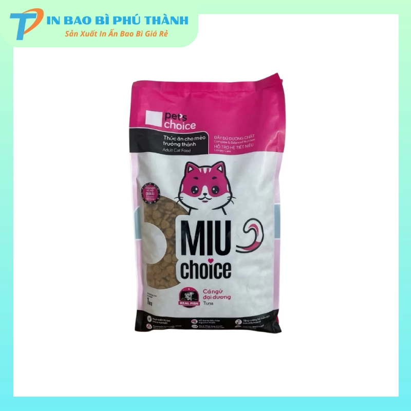 Bao bì thức ăn thú cưng in ấn sắc nét