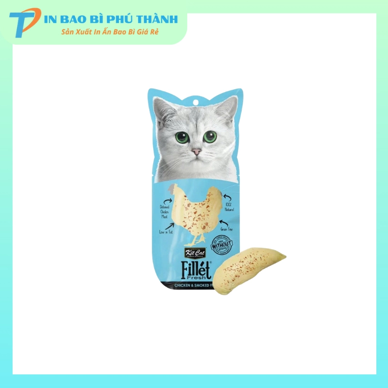 Bao bì thức ăn thú cưng thiết kế theo yêu cầu
