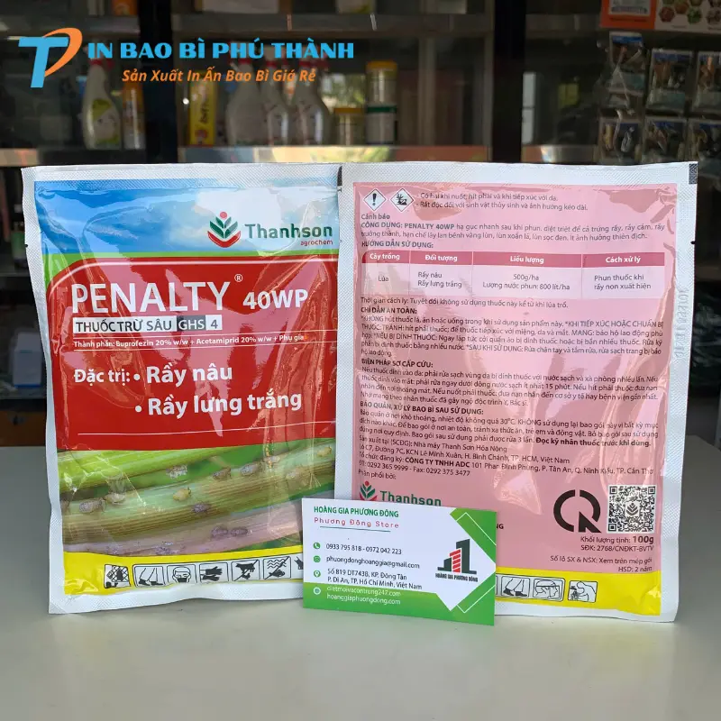 Bao bì thuốc bảo vệ thực vật đạt chuẩn an toàn