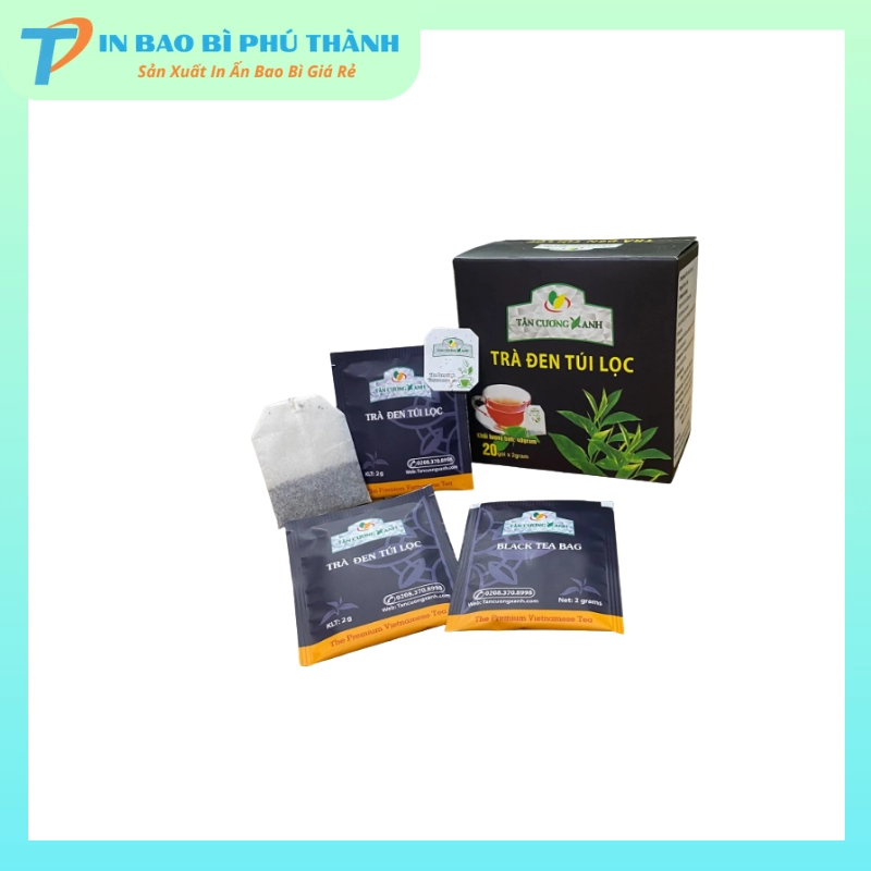 Bao bì trà túi lọc đen Tân Cương